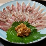 末広寿司 - いわしのおさしみ(薄造り)800円
