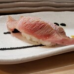 末広寿司 - 本マグロ 大トロの炙り★塩で頂くとマグロ本来の旨味が増幅して滅茶苦茶旨い❗