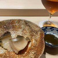 くるますし - 鮑はオレンジワインと。