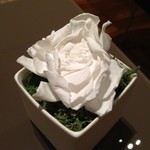 ブルガリ イル・カフェ - 2013年4月　テーブルの花が変わっていました！