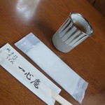 Isshin An - 【H25.4.20】蕎麦茶とお手拭き。