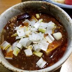 ラーメン巌哲 - 創作つけ麺「麻婆と茄子」(2022年9月)