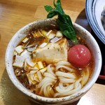 ラーメン巌哲 - 創作つけ麺「麻婆と茄子」(2022年9月)