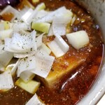 ラーメン巌哲 - 創作つけ麺「麻婆と茄子」(2022年9月)