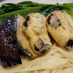 ラーメン巌哲 - 創作つけ麺「麻婆と茄子」(2022年9月)