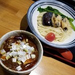 ラーメン巌哲 - 創作つけ麺「麻婆と茄子」(2022年9月)