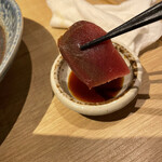 馳走屋 巣庵 - 7000円コース 本マグロの刺身アップ