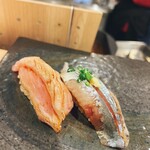 Sushi To Sake Yuukyuu - マグロ頬肉とサンマ