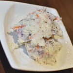 ワインバー バッカス - マヨネーズを使わない、いぶりがっこ入りポテトサラダ（７５０円）２０２２年９月