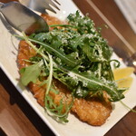 ワインバー バッカス - 三元豚肩ロースのミラノ風カツレツ（１，２５０円）２０２２年９月