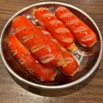 酒場スタンド ニューツルマツ - 赤ウインナー焼き