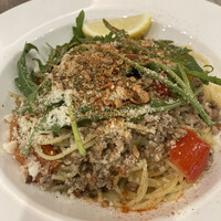 京の発酵イタリアンCAMOS - 京都ポークのパスタ。