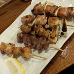 のだぴん - 串焼き盛合せ（5本・塩）