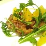 アルティスタ， - 仔羊のグリル　オレンジのサラダ添え