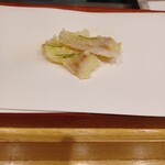 天ぷら初穂 - 真鯛の昆布〆