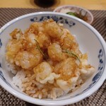 天ぷら初穂 - ミニかき揚げ丼