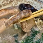 烈志笑魚油 麺香房 三く - チャーシュー極太3枚