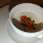 洋食の店 橋本 - 冷製茶碗蒸し、スモークイクラ乗せ