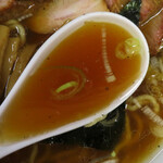 中華そば つけ麺 甲斐 - チャーシュー麺/スープ