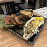 一丁 - 炭火焼き（牡蠣・椎茸・帆立）
