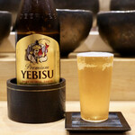 鮨旬美西川 - エビスビール