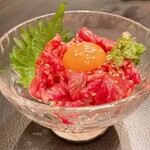 万葉 八日市店 - しゃぶしゃぶユッケ