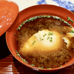 鮨旬美西川 - たまごの赤だし