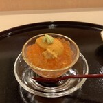 鮨 もりなり - イクラとウニ