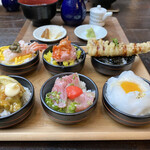 TOKYO FISHERMAN'S WHARF UOHIDE - スタンダードおちょこ丼ランチ