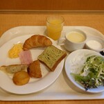 ホテルルートイン - いただきます。
            
            初！朝食餃子