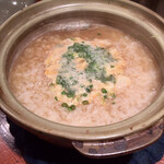 めしの助 - 鱧と松茸の小鍋(雑炊付)