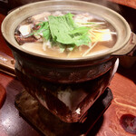 めしの助 - 鱧と松茸の小鍋(雑炊付)