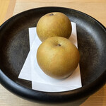 アマン京都 - ウエルカムフルーツの梨