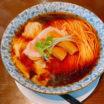麺処 清水 - 肉ワンタン中華そば(1,050円)