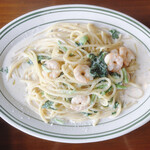 Osteria La Mandragola - 海老クリームスパゲッティ¥900