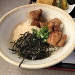 夢庵 - 小焼き鳥とろろ丼