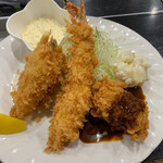 えいすけ - ミックスフライ定食　1,130円