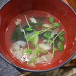 えいすけ - 定食のチキンブイヨンスープ