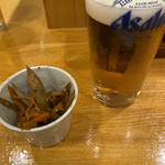 味のまる藤 - 生ビールとお通し