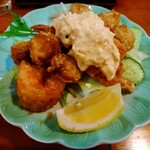 菊乃家本店 - エビホタテタルタル揚