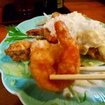 菊乃家本店 - プリップリのエビ