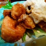 菊乃家本店 - エビとホタテに自家製のタルタルソース