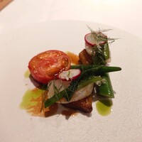 ル　ピニョン - 帆立の貝柱、焼きトマト