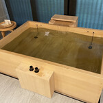 アマン京都 - 部屋の朝風呂に浸かります