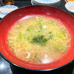 すし 魚游 - あおさの味噌汁