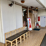 Sushi Sumidagawa - 店の外観　待機イスがある