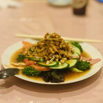 中国料理 响鈴 - ① 棒棒鶏、蒸し鮑、ハム、皮蛋