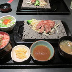 Ishiyaki Suteki Zei - 夜ランチ(ステーキ一切れ食べてしまいました）　￥1,000