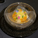 ガストロノミー ジョエル・ロブション - チーズケーキ爽やかな柑橘フルーツのデクリネゾン