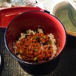 かくい - 納豆ご飯ビフォー